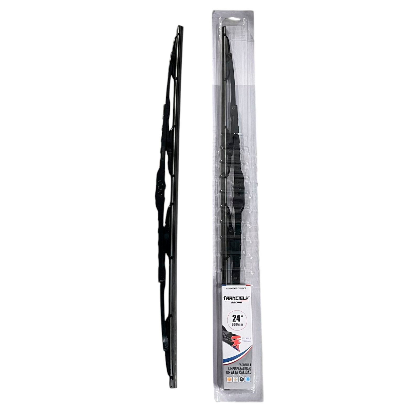 LIMPIA PARABRISA FRANCIELY METAL 408B2 24" PAR (X50)
